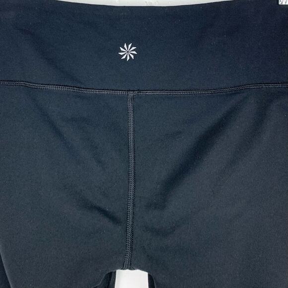 Athleta Criss Cross Chaturanga Capri Leggings Black Nylon Stretch Size Small - Picture 11 of 11